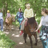 Horse riding at the children's zoo