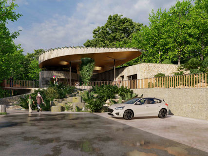 Vizualizace, tedy to, co bude v březnu 2027 vítat návštěvníky.