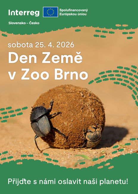 Plakátek k akci Den Země v Zoo Brno