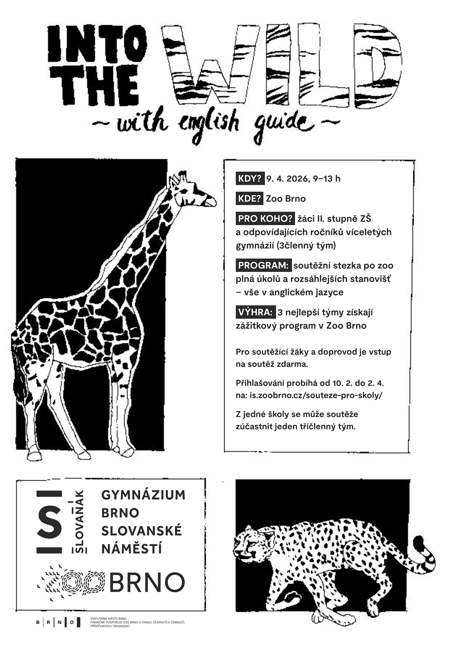Plakát k soutěži Into the Wild with English Guide