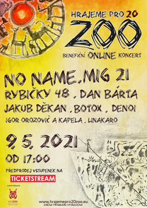 Benefiční online koncert Hrajeme pro 20 zoo