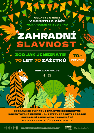 Zahradní slavnost k 70. narozeninám aneb Zoo Brno, jak ji neznáte!